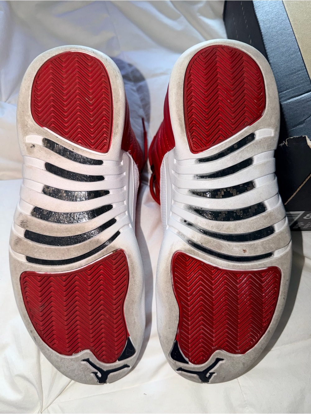 Air Jordan 12 Retro Gym Red White Men’s 8.5 Women’s 10 OG Box - Picture 6 of 11
